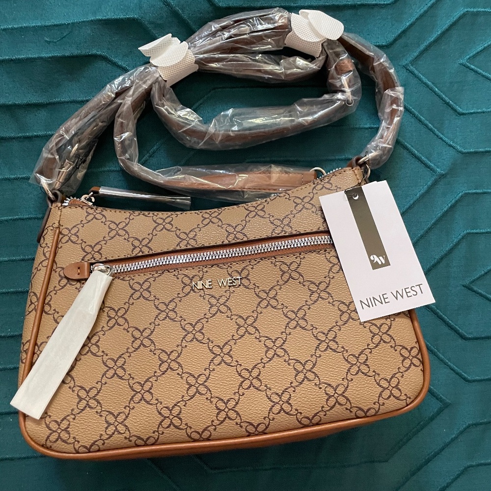 NWT Nine West Collette tan shoulder bag